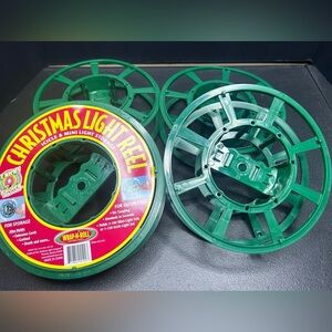 Wrap N Roll Christmas lot of 4 reels Light Storage Holiday Lights No Tangle
